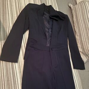 Two piece navy blue women’s suit